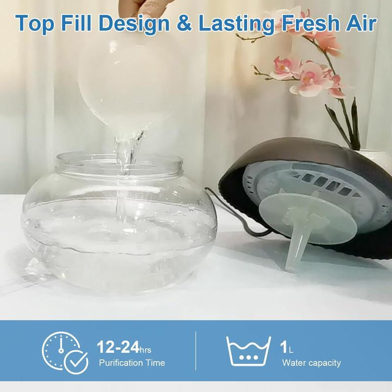 Water Based Purifier Water Air Washerhousehold Small Air Cleaner Air Freshenerl Air Washerl Air Diffuserl Air Cleaner| Air Purifier with 7 Color Changing Light for Rooms,Office, Kitchen, Garage Air Twister Household Small Air Cleaner