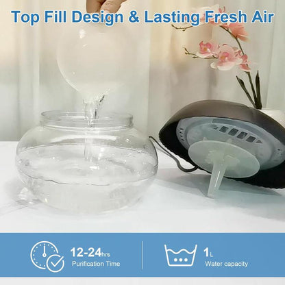 Water Based Purifier Water Air Washerhousehold Small Air Cleaner Air Freshenerl Air Washerl Air Diffuserl Air Cleaner| Air Purifier with 7 Color Changing Light for Rooms,Office, Kitchen, Garage Air Twister Household Small Air Cleaner