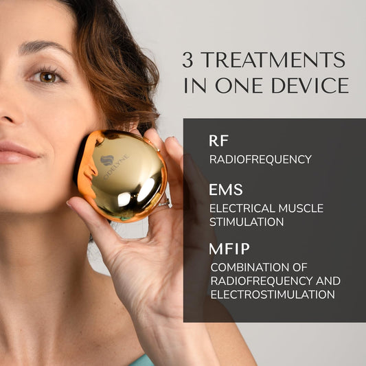® Face Massager with Radio Frequency Skin Tightening & EMS Red Light Therapy for Face & Neck Lift – Sculpting Device with 20 Radiofrequency Heads, Portable and Lightweight for Face Toning