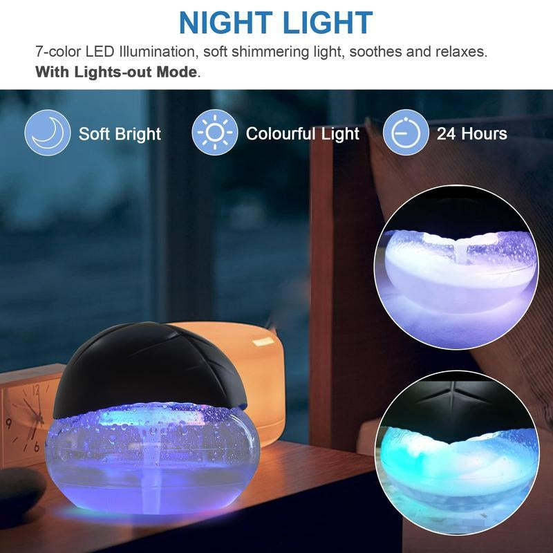 Water Based Purifier Water Air Washerhousehold Small Air Cleaner Air Freshenerl Air Washerl Air Diffuserl Air Cleaner| Air Purifier with 7 Color Changing Light for Rooms,Office, Kitchen, Garage Air Twister Household Small Air Cleaner