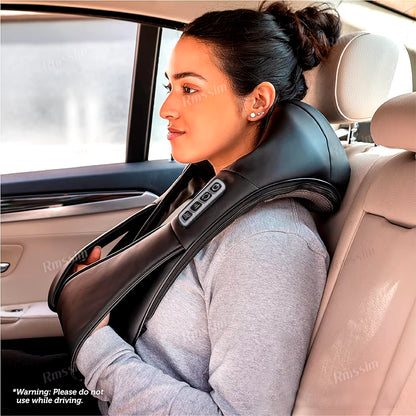 Back Massager, Heated Shiatsu Neck Massager, Portable Full Body Massager,Deep Kneading Shoulder Electric Massage Shawl,Waist Leg