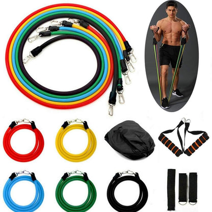 11 Pcs Resistance Bands with Handles Workout Strength Training Yoga Exercise