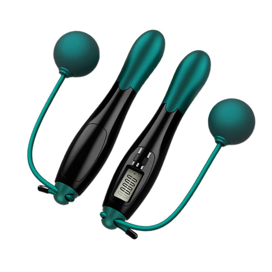 Counting Jump Rope Ball Steel PVC Skipping Rope Exercise Adjustable Cordless Jump Rope Fitness Gym Training Home Sport Equipment