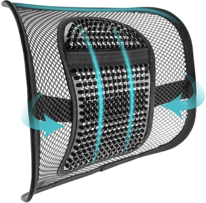 Back Support Mesh Lumbar Lower Back Cushion Pain Relief Lumber Car Seat Office