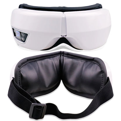 6D Smart Vibration Eye Massager With Hot Airbag Compress, Bluetooth, Music, Eye Massage, Sleep Mask