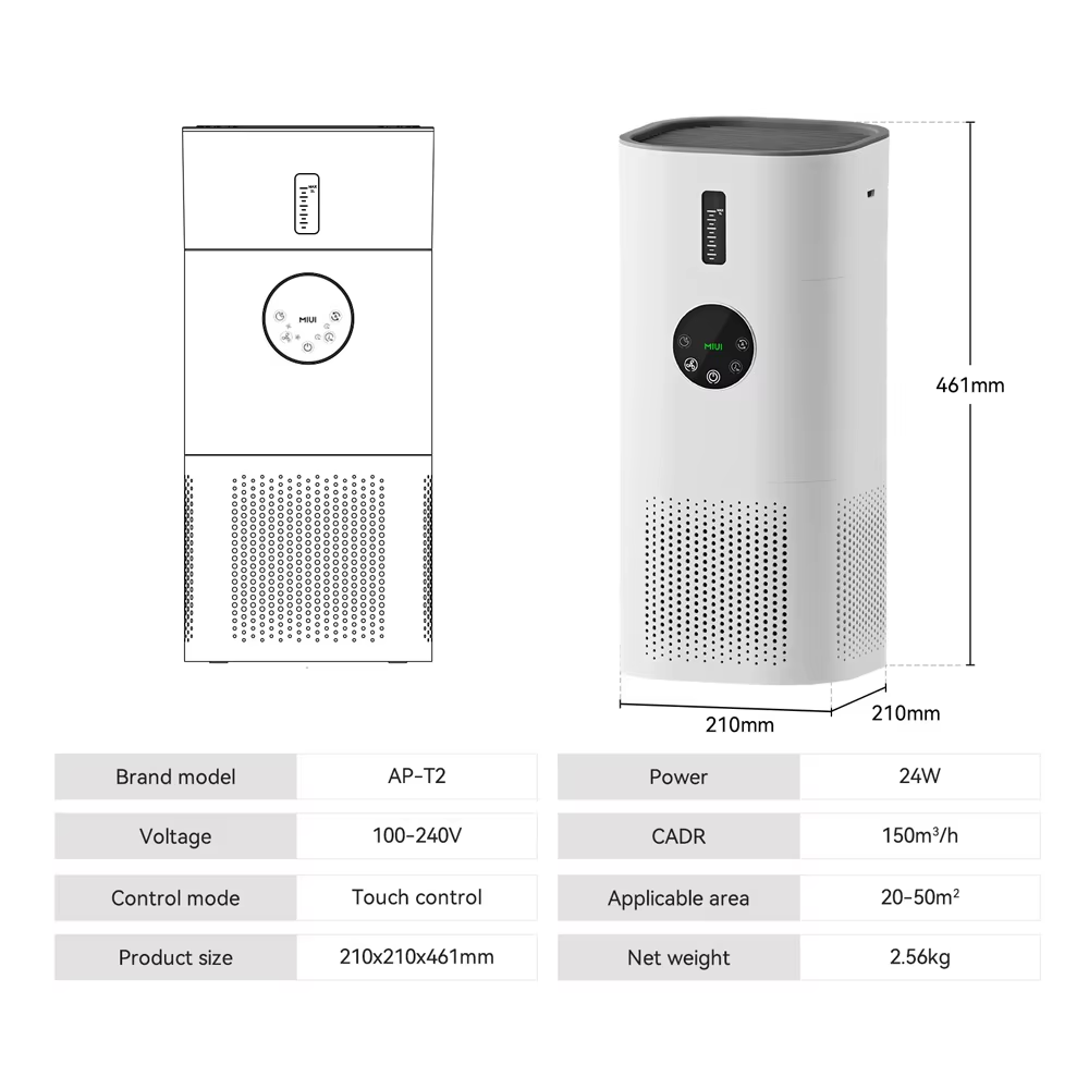 Air Purifier and Humidifier for Home, againts Allergies, Pets Hair, Smoking, Dust
