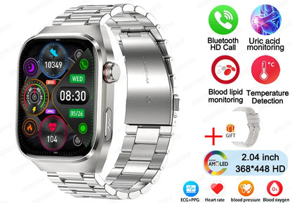 2025 ECG Smart Watch Women & Men | Heart Rate, BT Calls & Health Monitor | Different colours