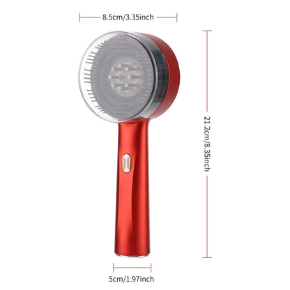 Electric Scalp Massager Comb | Red Light Therapy for Hair Growth & Relaxation