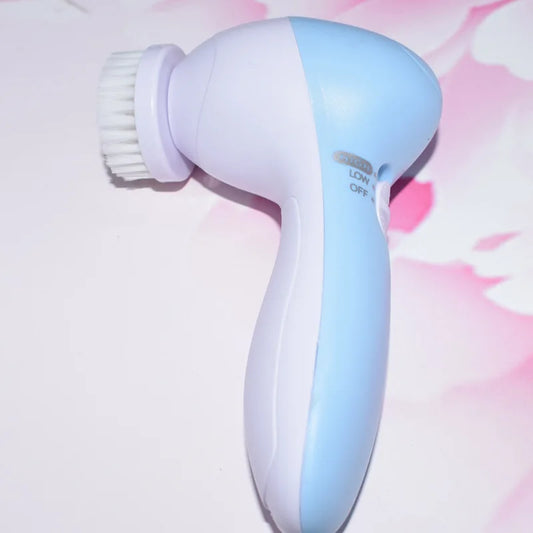 Electric Facial Cleaner, 5 in 1 Face Cleansing Brush, Skin Care Massager, Blackhead Cleanser Tool