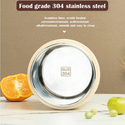 600ML USB Electric Heating Lunch Box, Portable For Picnic, Drink and Food Heater, Stainless Steel Food Warmer Container