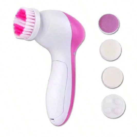 Electric Facial Cleaner, 5 in 1 Face Cleansing Brush, Skin Care Massager, Blackhead Cleanser Tool