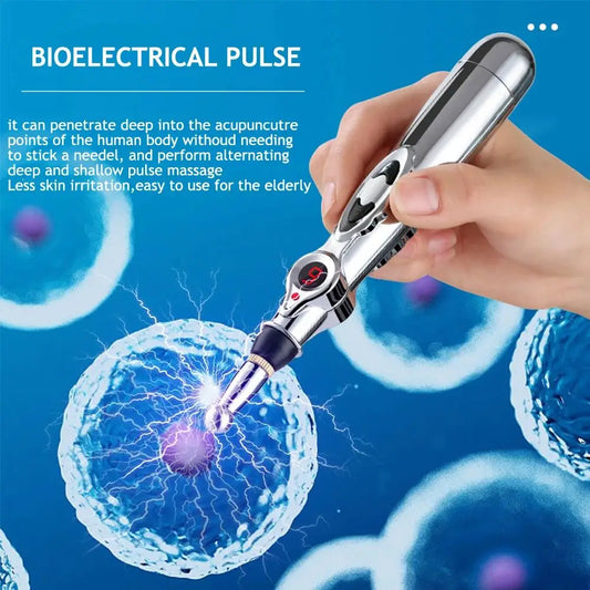 Electronic Acupuncture Pen – Meridian Energy Massager Pen (Rechargeable / Adjustable Intensity)