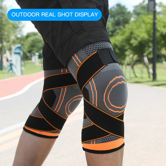 Sports Compression, Pressurised Elastic Knee Pads, Support, For Fitness And Running, Basketball