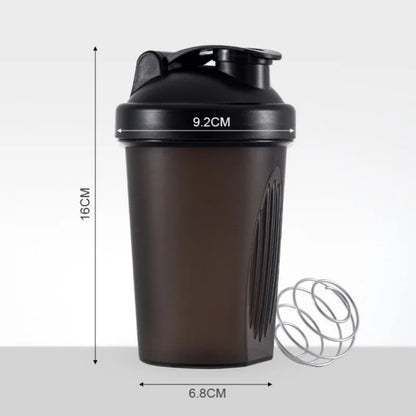400ML Blender Shaker Bottle with Scale, Protein Shakes, Leakproof, For Workout, Mixing Cup