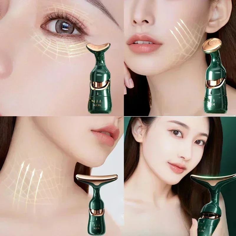 3 In 1 Facial Lifting Device, Face Neck Eye Massager, Face Slimmer, Skin Tightening, Anti Wrinkle, Anti Aging Face Massager