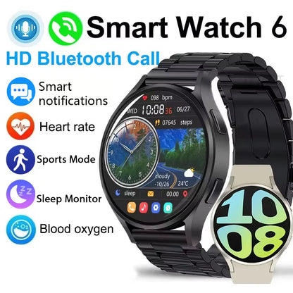 LAXASFIT 2025 New Bluetooth Call Smartwatch 6 Pro Customized Dial For Men & Women, Health Monitor Smartwatch for Android IOS