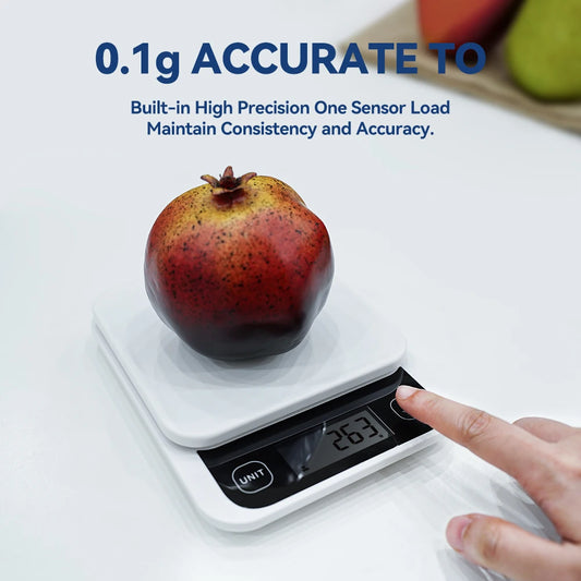 5kg Smart Kitchen Food Scale, Electronic, Nutrition Facts, Meal Scale, Calorie Measuring Scale with Smart App