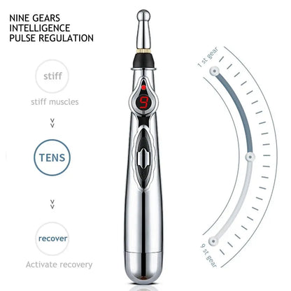 Electronic Acupuncture Pen – Meridian Energy Massager Pen (Rechargeable / Adjustable Intensity)