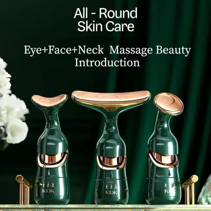 3 In 1 Facial Lifting Device, Face Neck Eye Massager, Face Slimmer, Skin Tightening, Anti Wrinkle, Anti Aging Face Massager