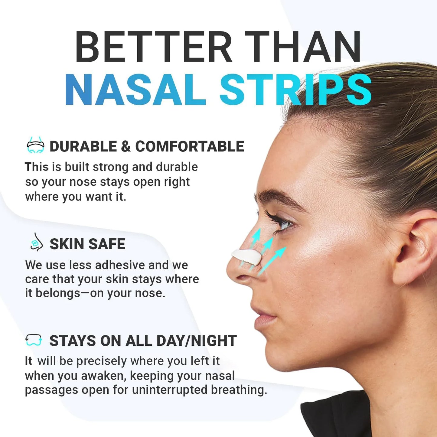 Magnetic Nose Dilator, Anti Snoring Nose Patch, Easy Breath Device