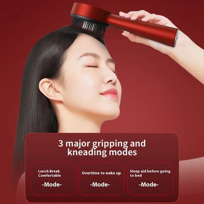 Electric Scalp Massager Comb | Red Light Therapy for Hair Growth & Relaxation