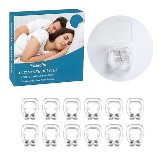 Anti Snoring Device, Silicone Nose Clips, Magnetic, Sleeping Aid, Easy Breathe, Sleep Apnea