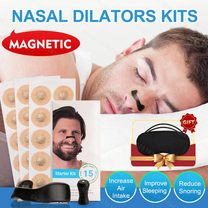 Magnetic Nose Dilator, Anti Snoring Nose Patch, Easy Breath Device
