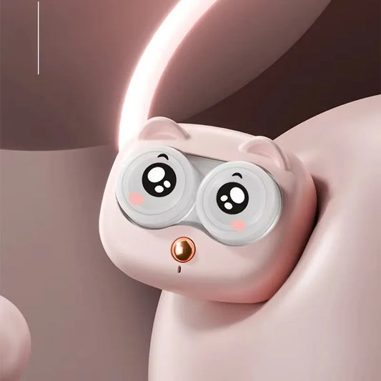 Ultrasonic Contact Lens Cleaner with Removable Box | Portable, Battery-Free Cleaning Machine