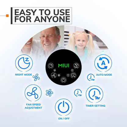 Air Purifier and Humidifier for Home, againts Allergies, Pets Hair, Smoking, Dust