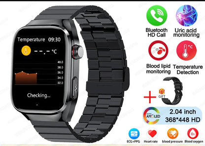 2025 ECG Smart Watch Women & Men | Heart Rate, BT Calls & Health Monitor | Different colours