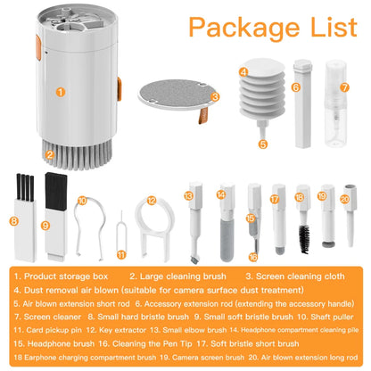 7-in-1 Multi-Function Cleaning Kit | Screen, Keyboard, Earphones & Port Cleaner for Phones & Gadgets