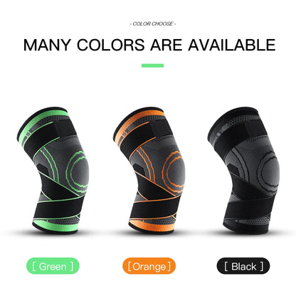 Sports Compression, Pressurised Elastic Knee Pads, Support, For Fitness And Running, Basketball