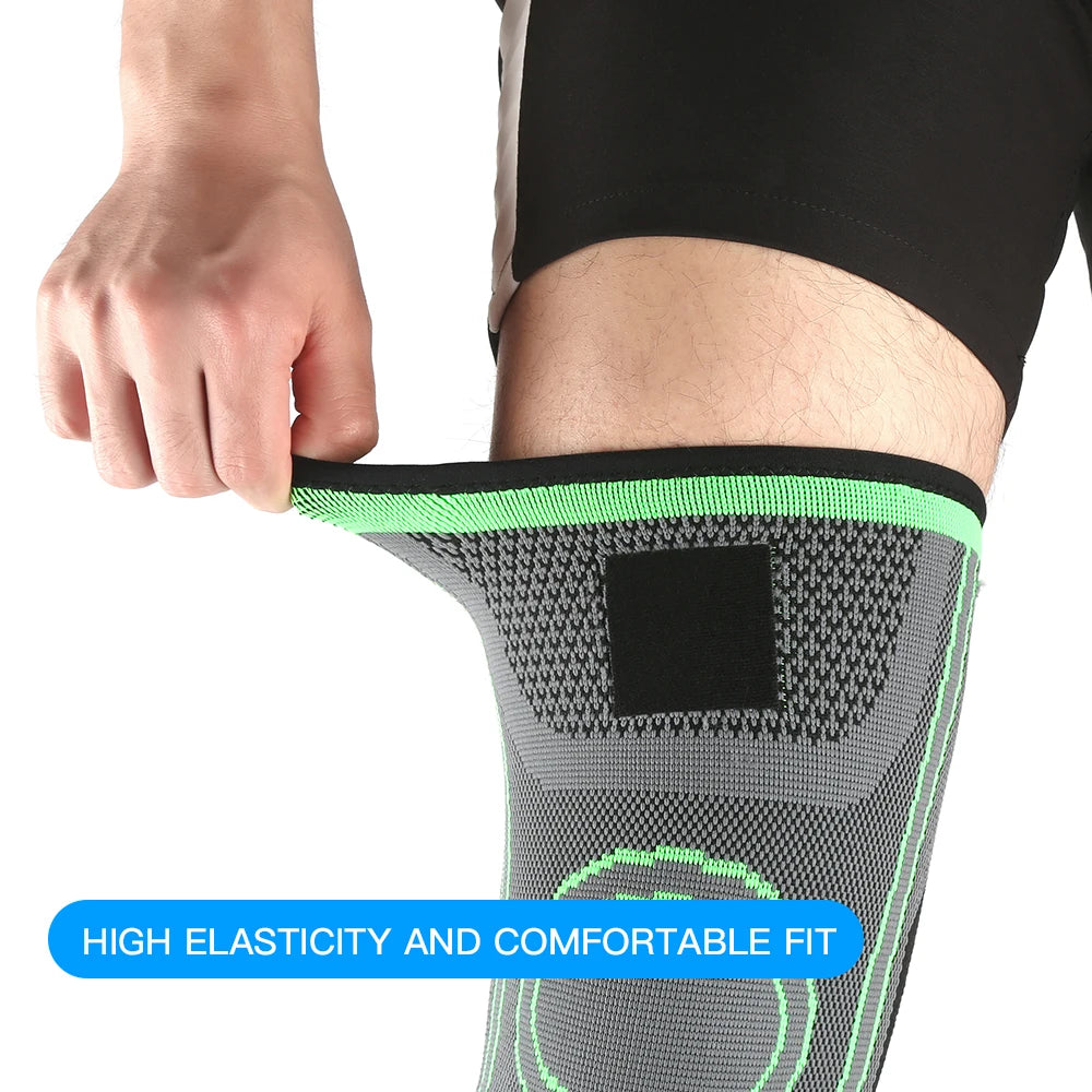 Sports Compression, Pressurised Elastic Knee Pads, Support, For Fitness And Running, Basketball