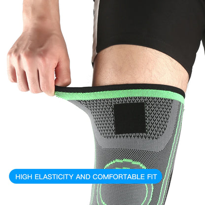 Sports Compression, Pressurised Elastic Knee Pads, Support, For Fitness And Running, Basketball