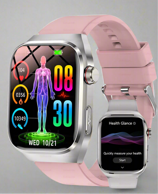 2025 ECG Smart Watch Women & Men | Heart Rate, BT Calls & Health Monitor | Different colours