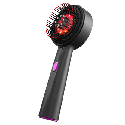 Electric Scalp Massager Comb | Red Light Therapy for Hair Growth & Relaxation