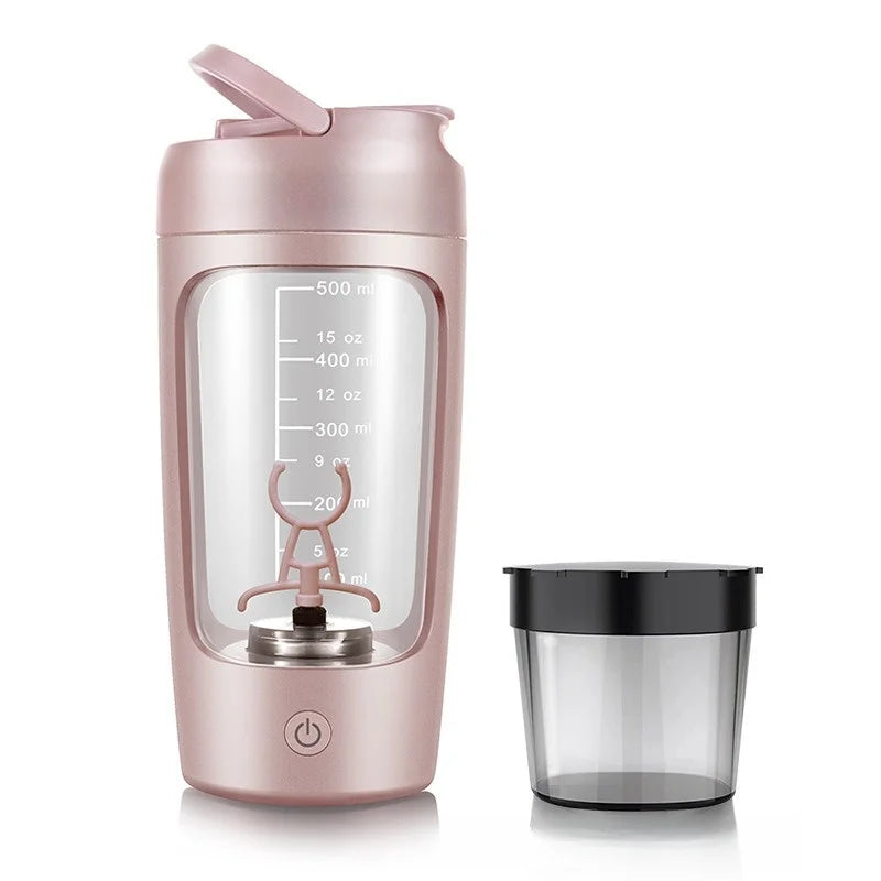 Electric Protein Shaker Bottle, Portable, Rechargeable Blender Cup Automatic Self Stirring Mug