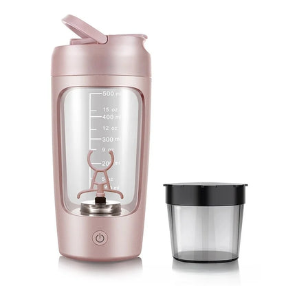 Electric Protein Shaker Bottle, Portable, Rechargeable Blender Cup Automatic Self Stirring Mug