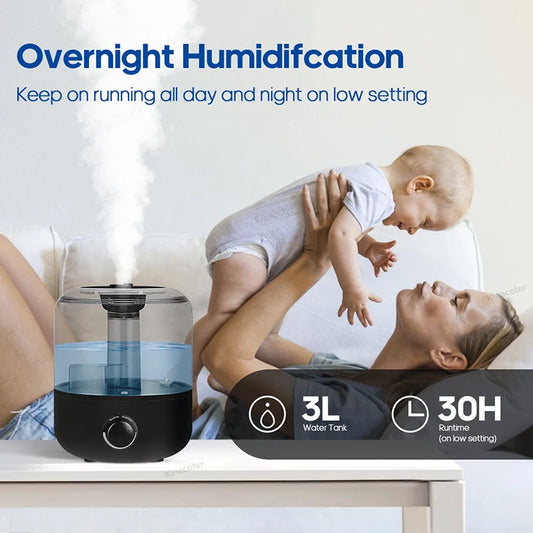 Air Humidifier, Mist Aroma Diffuser with Remote Control Timer
