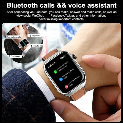 2025 ECG Smart Watch Women & Men | Heart Rate, BT Calls & Health Monitor | Different colours