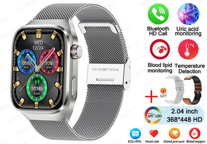 2025 ECG Smart Watch Women & Men | Heart Rate, BT Calls & Health Monitor | Different colours