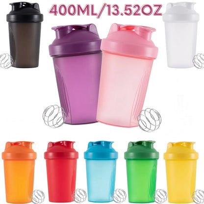 400ML Blender Shaker Bottle with Scale, Protein Shakes, Leakproof, For Workout, Mixing Cup