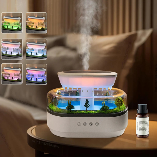 Aroma Humidifier Raindrop | Colorful Light & Essential Oil Diffuser