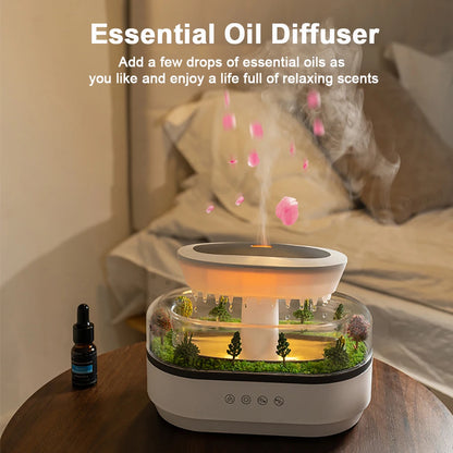 Aroma Humidifier Raindrop | Colorful Light & Essential Oil Diffuser