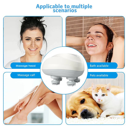 Rechargeable Electric Deep Scalp Massager | Relax, Clean, & Rejuvenate