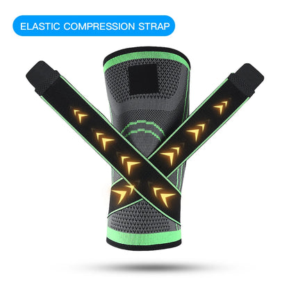 Sports Compression, Pressurised Elastic Knee Pads, Support, For Fitness And Running, Basketball
