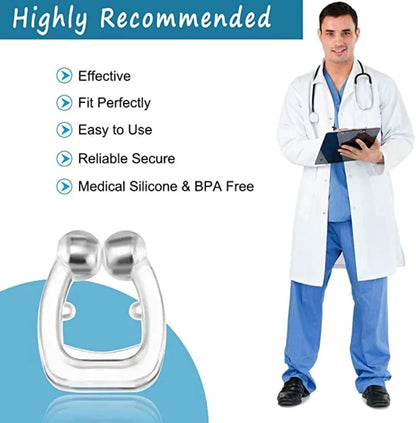 Silicone Magnetic Nose Clips – Comfortable Breathing Clips for Relaxation & Rest