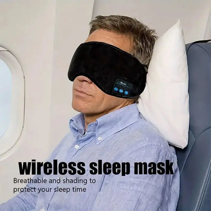 Smart Eye Mask Patch, Bluetooth Wireless Headphone, Sleep Mask Aid, Light-blocking Eye Cover