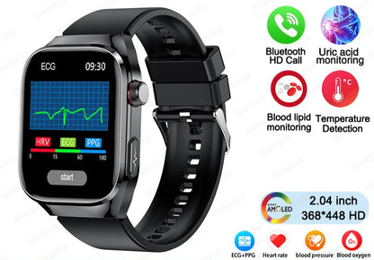 2025 ECG Smart Watch Women & Men | Heart Rate, BT Calls & Health Monitor | Different colours