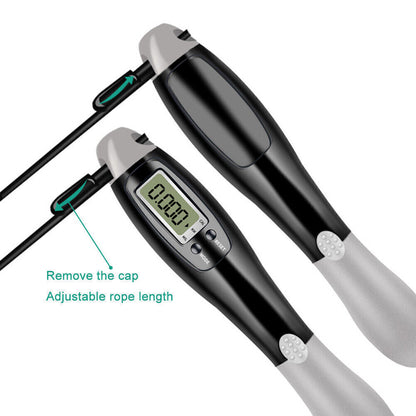 Cordless Skipping Rope Jump Ropes Smart Screen with Weighted for Sports Fitness
